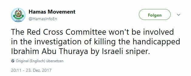 Wer erschoss den beinamputierten Palästinenser Ibrahim Abu Thurayeh?