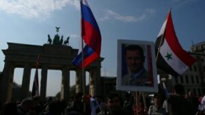 Anti-Kriegsaktivisten für Assad und Putin