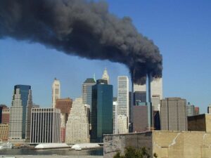 WTC burning