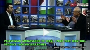 Palästinensischer Gesandter betet für 1000 Atombomben