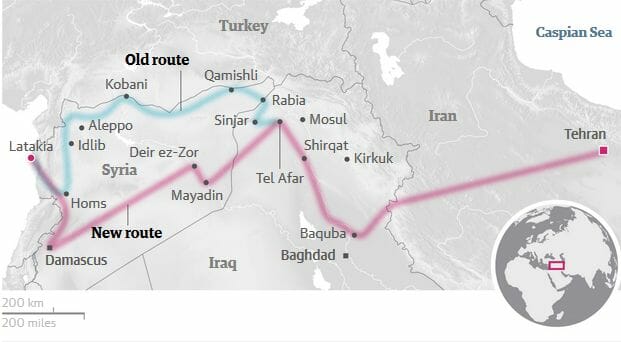 Iran ändert Route des angestrebten Korridors zum Mittelmeer