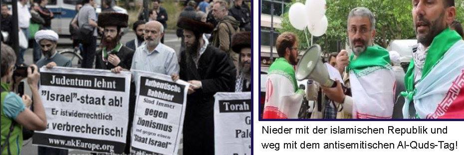 Iranischer Judenhass, auf offener Strasse demonstriert in Berlin