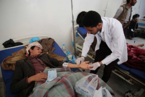 Choleraepidemie im Jemen: zugesagte Hilfsgelder fehlen