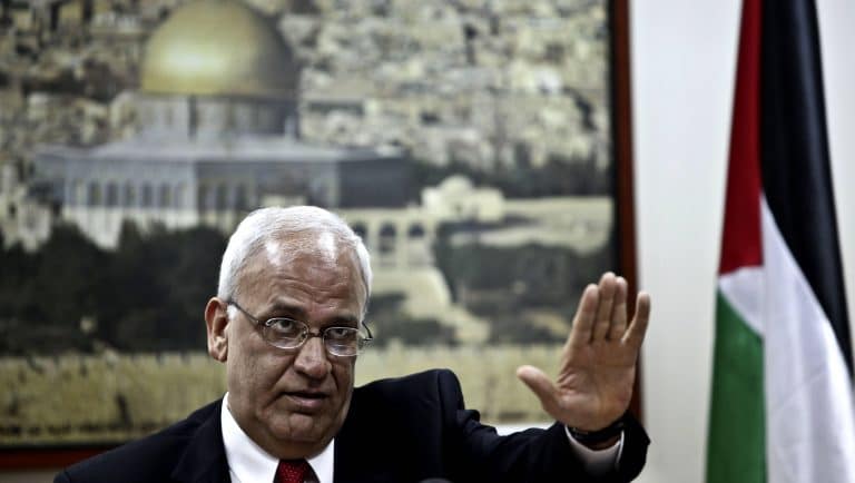 Der Generalsekretät der PLO Saeb Erekat