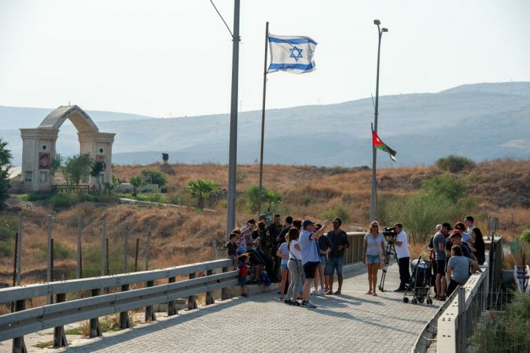 Grenze zwischen Jordanien und Israel