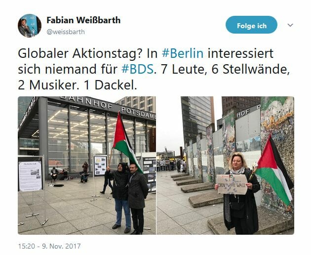 BDS in Berlin: Am Jahrestag der Pogromnacht gegen Israel gehetzt