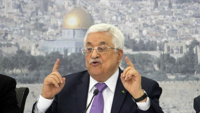 Der Präsident der Palästinensischen Autonomiebehörde Mahmud Abbas
