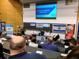 Anlass für Israelfeindschaft: Veranstaltung an der York University (Aboud Dandachi/Twitter)