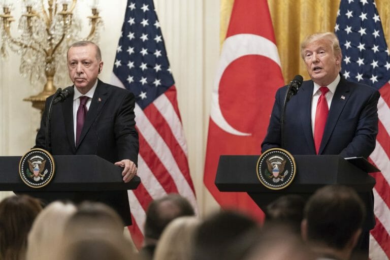 Erdogan und Trump bei der Pressekonferenz im Weißen Haus