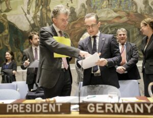 Der deutsche UN-Botschafter Christoph Heusgen mit Außenminister Heiko Maas
