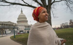 Ilhan Omar vor dem Kapitol in Washington