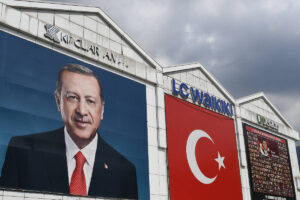 Wahlplakat von Erdogan in Istanbul