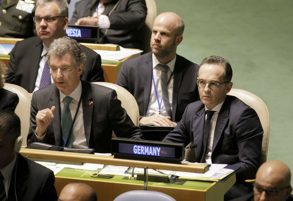 Deutschlands UN-Botschafter Christoph Heusgen und Außenminister Heiko Maas (imago images/photothek)