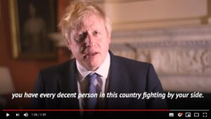 Boris Johnsons Videobotschaft zum Chanukka-Fest (Quelle: Youtube)