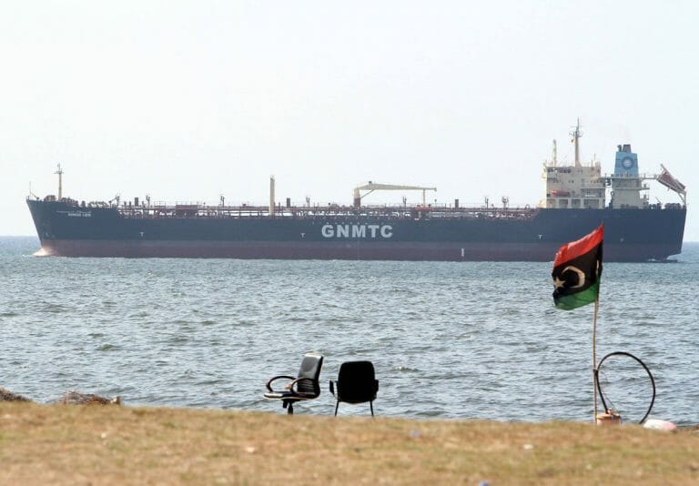 Öltanker vor der libyschen Küste, 2014