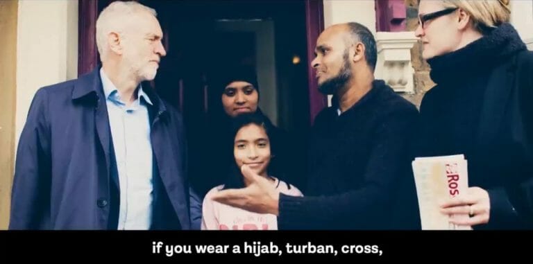 Screenshot des Labour-Videos