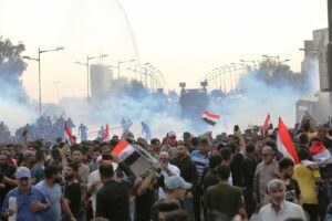 Irakische Polizei geht gegen Demonstranten vor