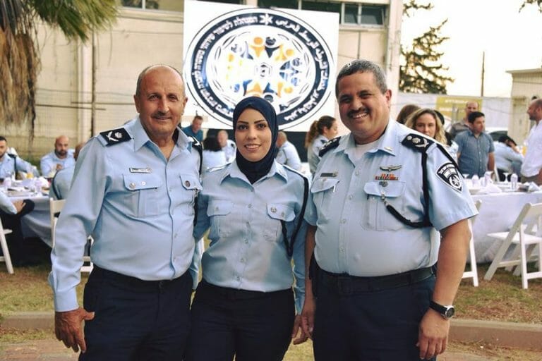 Generalmajor der israelischen Polizei Jamal Hakrusch (re.)