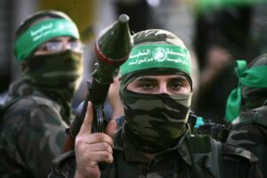 Hamas-Kämpfer in Gaza. Die palästinensische Führung will der EU weismachen, dass die Hamas nur eine „politische Partei“ sei. (imago images/ZUMA Press)