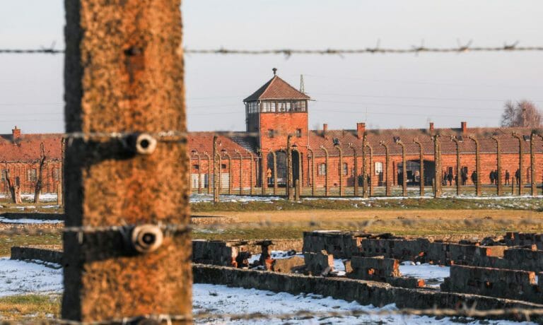 Vernichtungslager Auschwitz-Birkenau, dessen Befreiung am Donnerstag in Jerusalem gedacht wird