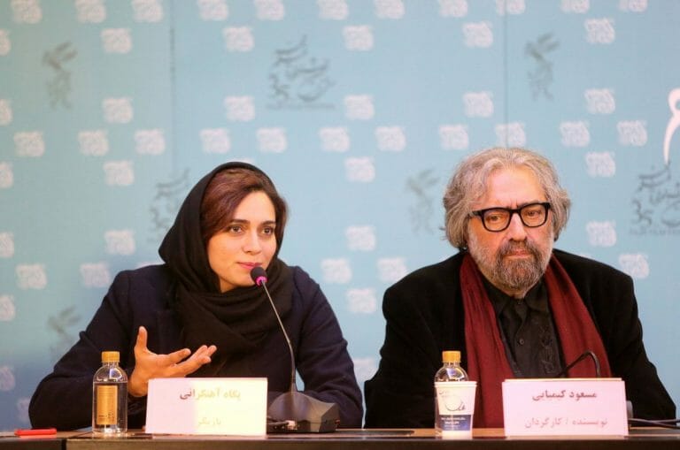 Die iranische Schauspielerin Pegah Ahangarani und der Regisseur Masoud Kimiaei