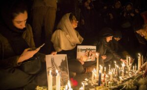 Trauerkundgebung für die Opfer des Fleugzeugabschusses im Iran
