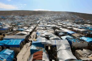 Flüchtlingslager in Syrien. Die Türkei droht, Flüchtlinge nach Europa reisen zu lassen. (imago images/ZUMA Press)