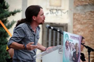 Pablo Iglesias, Generalsekretär von Podemos, zweiter stellvertretender spanischer Ministerpräsident und Feind Israels (Ahora Madrid/CC BY-SA 2.0)