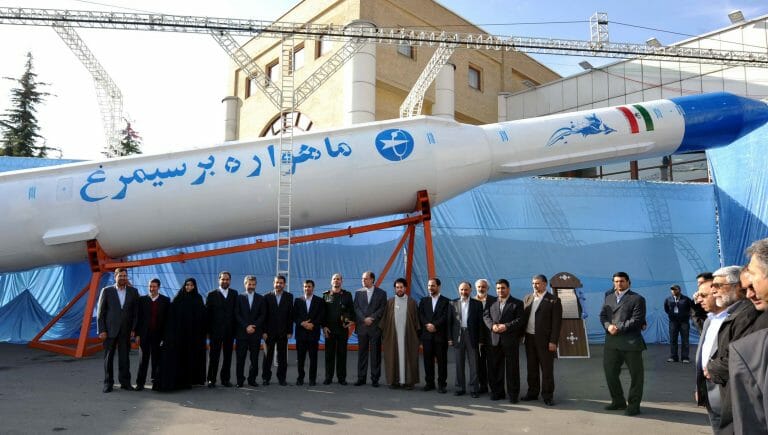 Iranische Rakete, die Satelliten ins All befördern kann