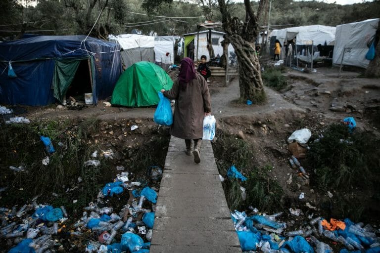 Flüchtlingslager Moria auf der griechischen Insel Lesbos