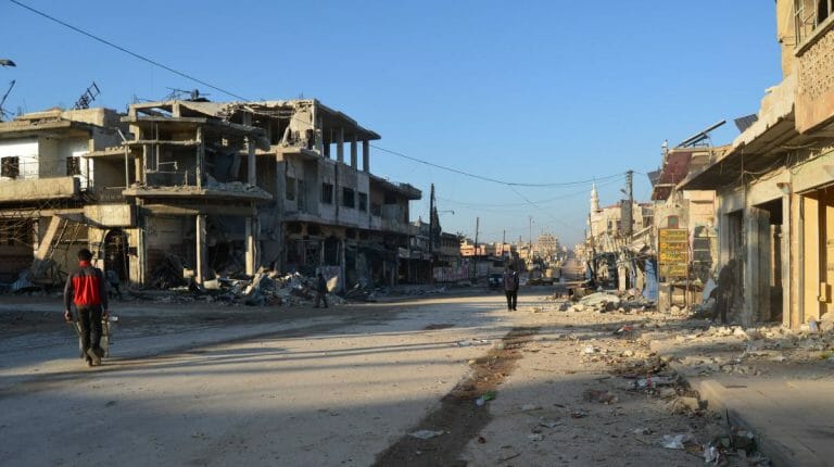 Zerstörung in Idlib nach russischen Luftangriffen