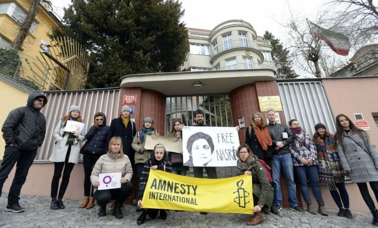 Demonstration für die Freilassung Nasrin Sotoudehs