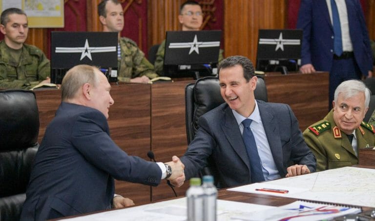 Der syrische Präsient Assad und sein russischer Verbündeter Vladimir Putin