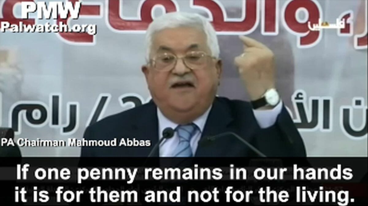Mahmud Abbas verteidigt die Zahlungen an Terroristen