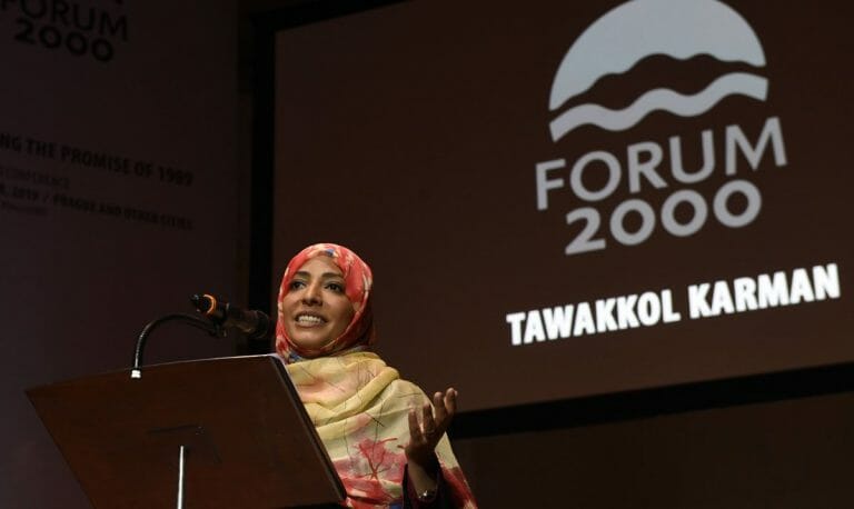 Tawakkol Karman hat in der Vergangenheit ihre Unterstützung der Muslimbruderschaft zum Ausdruck gebracht