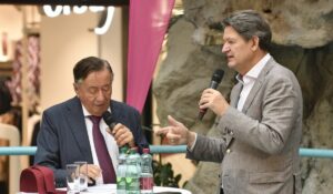 NEOS-Abgeordneter Helmut Brandstätter und der ehemalige Präsidentschaftskandidat Richard Lugner