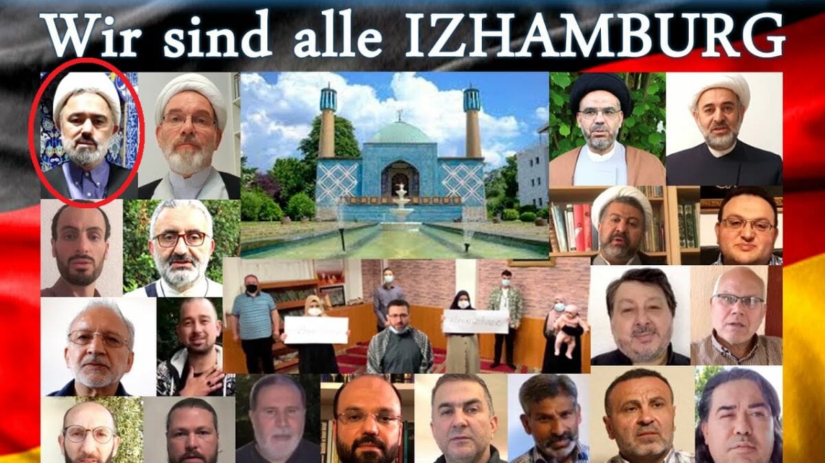 Der Berliner schiitische Scheich Sabahattin Türkyilmaz (l. o.) im Werbevideo des Islamischen Zentrums Hamburg