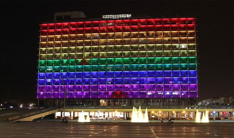 Die Stadtverwaltung von Tel Avivi während der Pride-Woche
