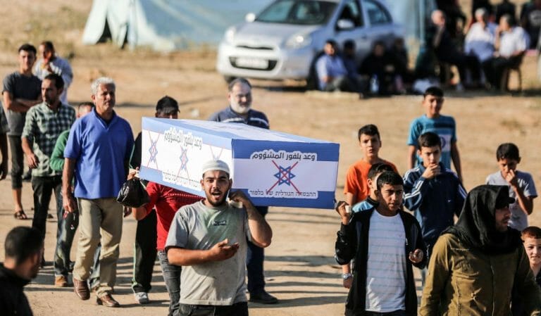 Palästinenser im Gazastreifen demonstrieren für ihr „Rückkehrrecht“