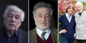 Vier der Unterzeichner des offenen Briefs: Wolfgang Benz, Micha Brumlik, Aleida und Jan Assmann