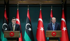 Erodgan und der Premier der libyschen Regierung der Nationalen Übereinkunft Fayez al-Sarraj