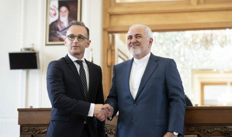 Deutschlands Außenminister Maas und sein iranischer Amtskollege Zarif