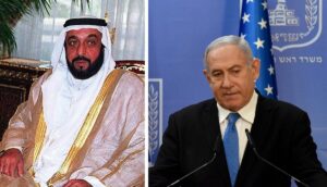 Der Präsident der VAE Bin Said al-Nahyan und Israels Premier Netanjahu