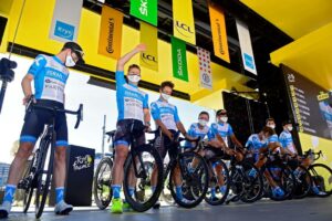 Vorstellung des Teams Israel Start-Up Nation mit André Greipel bei der Tour de France 2020. (imago images/Panoramic International)