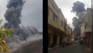 Handy-Aufnahmen der Explosion im Südlibanon
