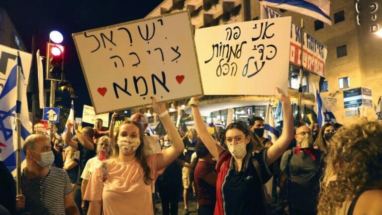 Israelis beharren trotz Corona auf ihrer Demonstrationsfreiheit