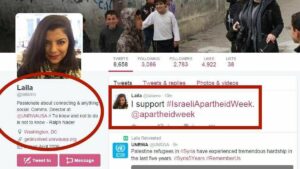 Die Kommunikationsdirektorin des U.S.-Büros des Hilfswerks der Vereinten Nationen für Palästina (UNRWA) Laila Mokhiber