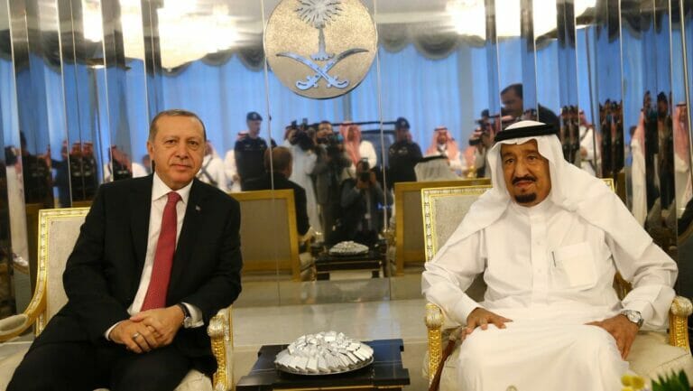Der türkische Präsident Erdogan und Saudi-Arabiens König Salman