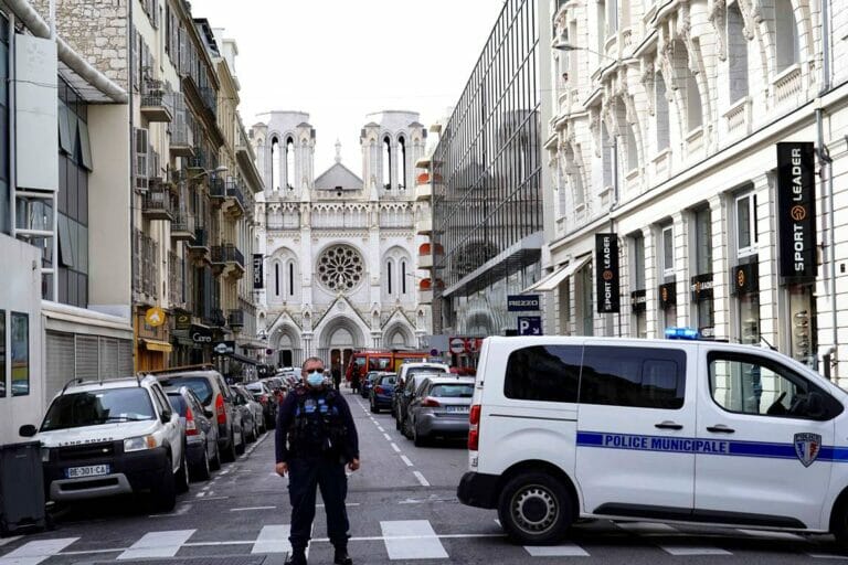 Schauplatz des Anschlags: die Kirche Notre-Dame in Nizza. (© imago images/PanoramiC)
