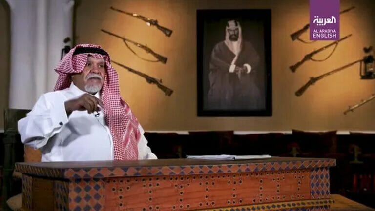 Der ehemalige saudische Geheimdienstchef Bandar bin Sultan bei seinem Fernsehinterview
